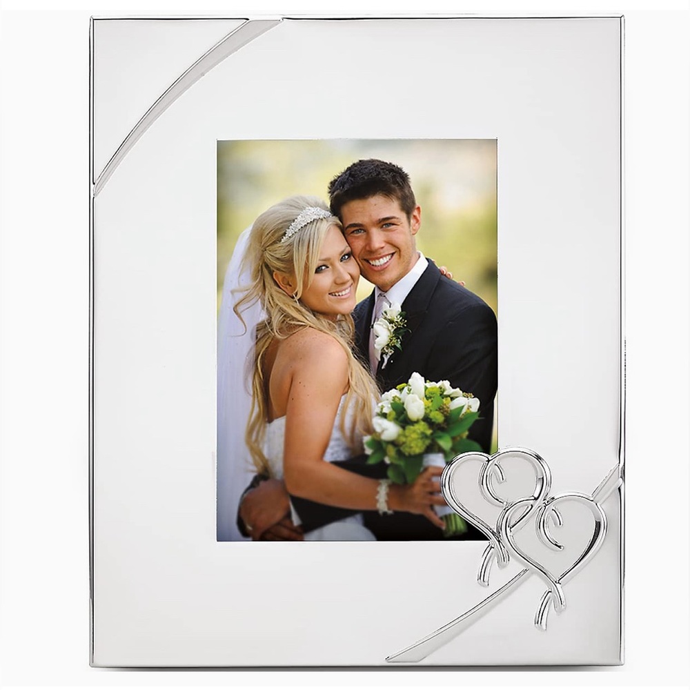 Lenox 812616A True Love 5x7 Picture Frame, Metallic